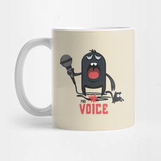 The great singer takes the stage Mug